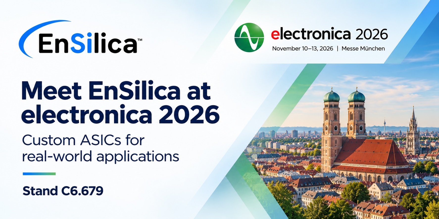EnSilica to exhibit at Electronica 2026 in Munich. EnSilica to exhibit at Electronica 2026 in Munich.